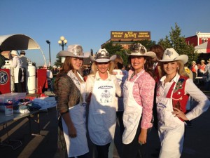 Before the pancake breakfast with Miss Rodeo's NY, FL & WI