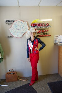 Ready for the Radio Station interview with the Miss Burwell Rodeo girls