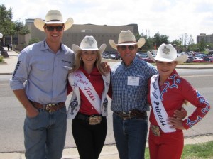 Kate and I with Craig Cameron and his son.  Such an amazing horseman!