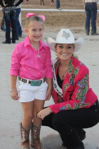 An adorable rodeo fan who's "tough enough to wear pink"
